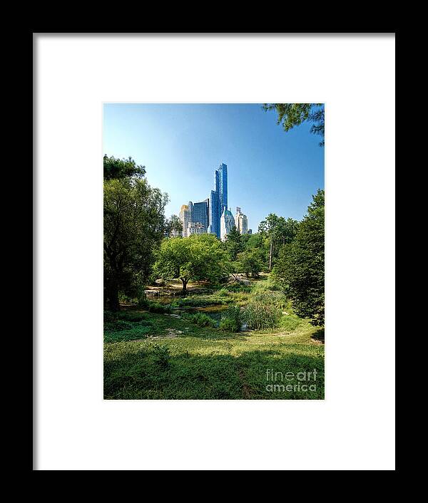 New Framed Print featuring the photograph Central Park NY by Daniel Heine
