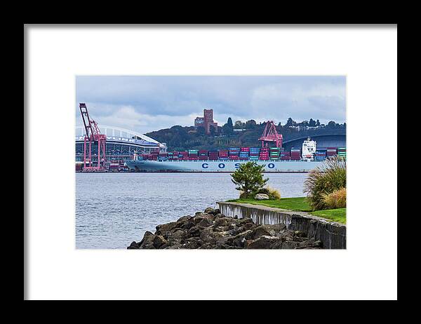 Century Link Framed Print featuring the photograph Century Link by Tom Cochran