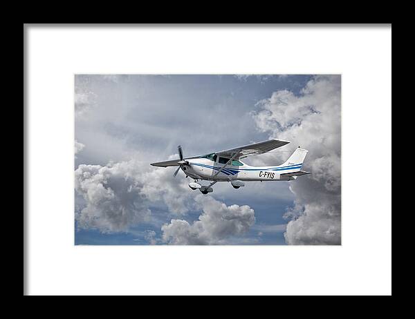 Aviation Framed Print featuring the photograph Cessna 182Q by Guy Whiteley