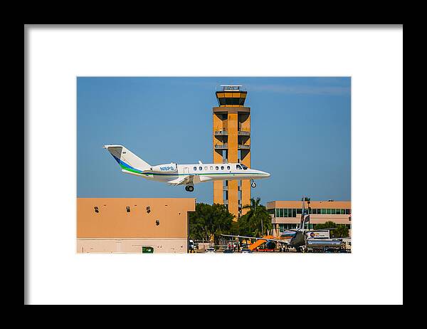 Cessna Citation Framed Print featuring the photograph Cessna Citation by Dart Humeston