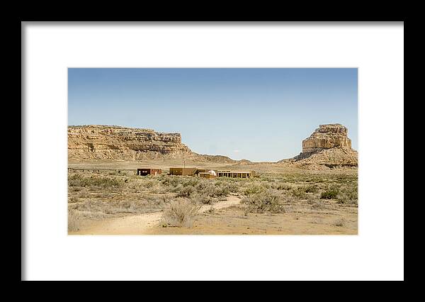 Dakota Framed Print featuring the photograph Chaco Culture National Historic Park by Greni Graph