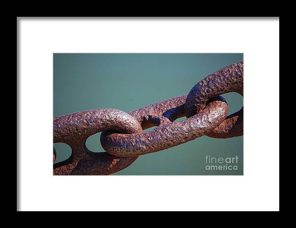 Chain Framed Print featuring the photograph Chain Chain Chain by Debbi Granruth