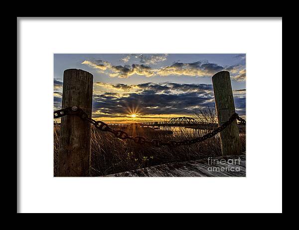 Surf City Framed Print featuring the photograph Chained View by DJA Images