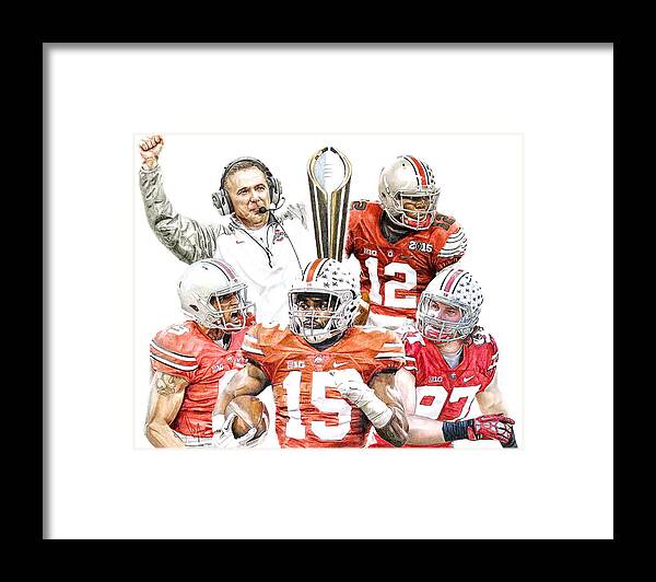 Sports Framed Print featuring the digital art Champions by Bobby Shaw