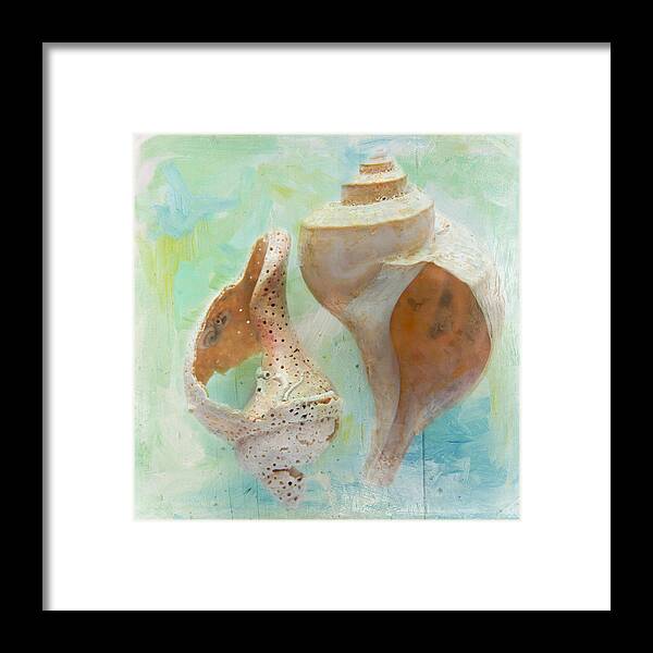 Cindi Ressler Framed Print featuring the photograph Channeled Whelks by Cindi Ressler