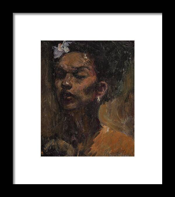 Jazz Framed Print featuring the painting Chanteuse by Laura Lee Cundiff