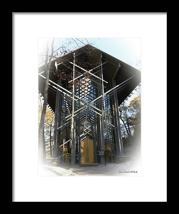 Chapel Framed Print featuring the photograph Chapel In The Woods by Lena Wilhite