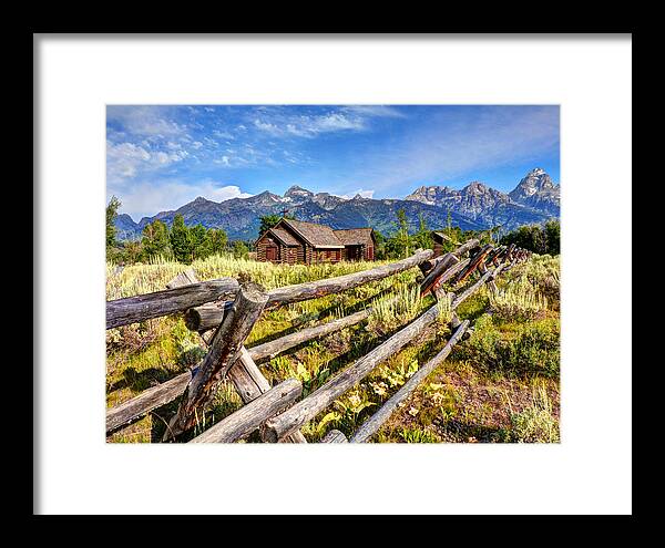 Tetons Framed Print featuring the photograph Chapel of the Transfiguration by Steve Snyder