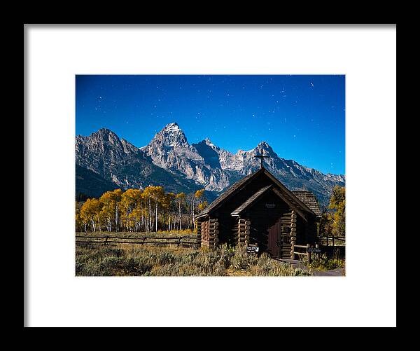 Tetons Framed Print featuring the photograph Chapel of Transfiguration by Darren White