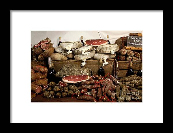 Charcuterie Framed Print featuring the photograph Charcuterie by Victoria Harrington