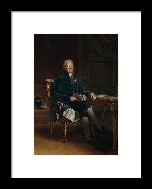 18th Century Art Framed Print featuring the painting Charles Maurice de Talleyrand Perigord by Francois Gerard