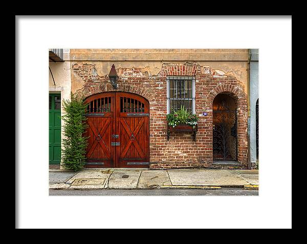 Charleston Framed Print featuring the photograph Charleston - French Quarter by Douglas Berry