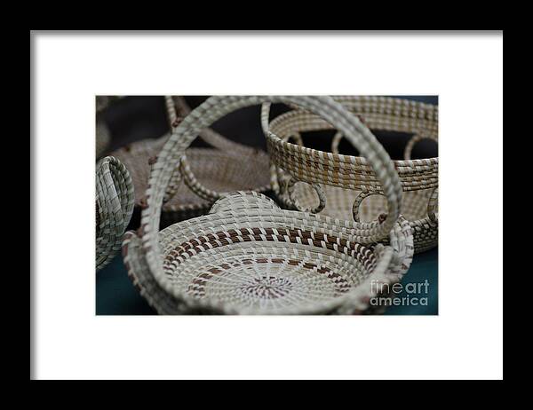 Basket Framed Print featuring the photograph Charleston Sweetgrass Baskets by Dale Powell