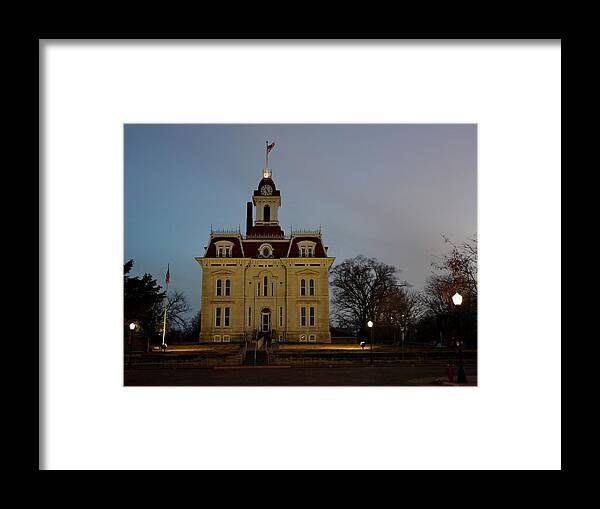 Courthouse Framed Print featuring the photograph Chase County Courthouse by Keith Stokes