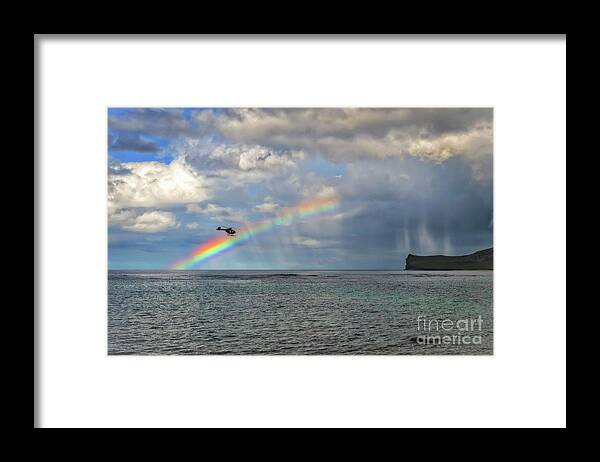 Chasing The Rainbow Framed Print featuring the photograph Chasing The Rainbow by Mitch Shindelbower