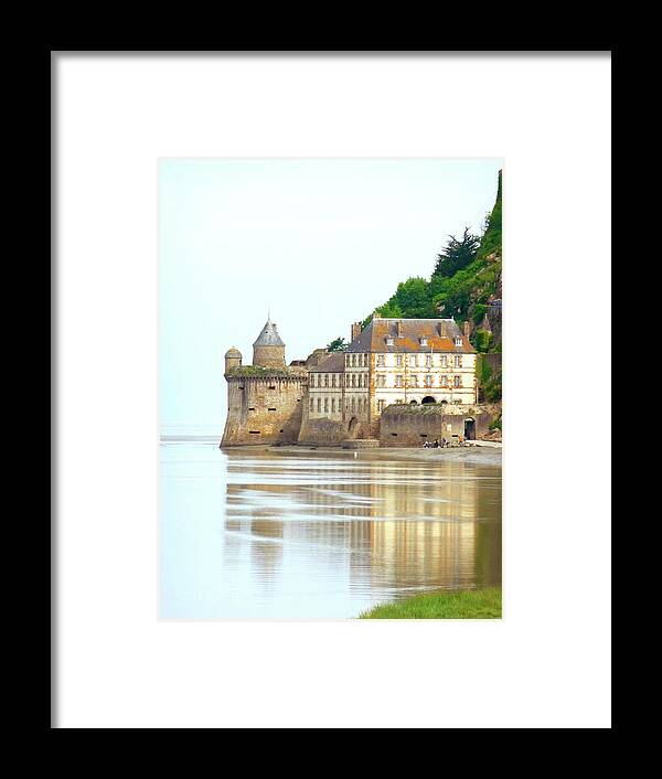 France Framed Print featuring the photograph Chateau on Mont St-Michel by Vicki Hone Smith