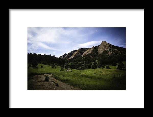 Camp Framed Print featuring the photograph Chautauqua At Night by Marilyn Hunt