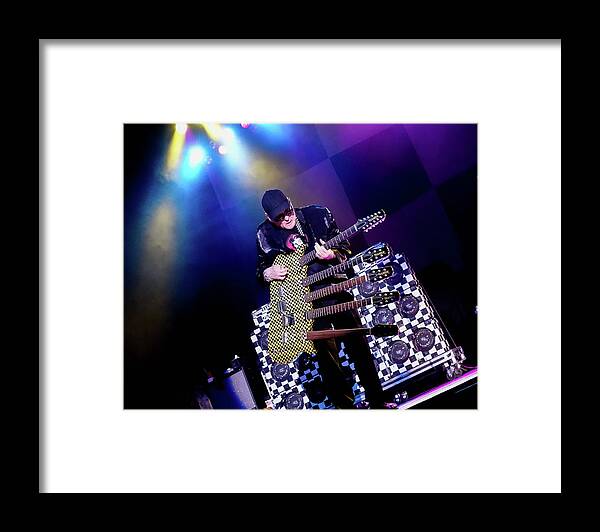 Checkerboard Framed Print featuring the photograph Cheap Trick Rick Nielsen by Kip Krause