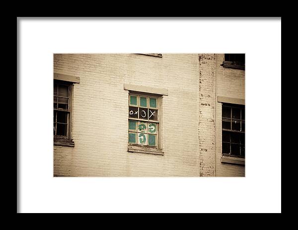 Building Framed Print featuring the photograph Cheating At Tic-Tac-Toe by Trish Tritz