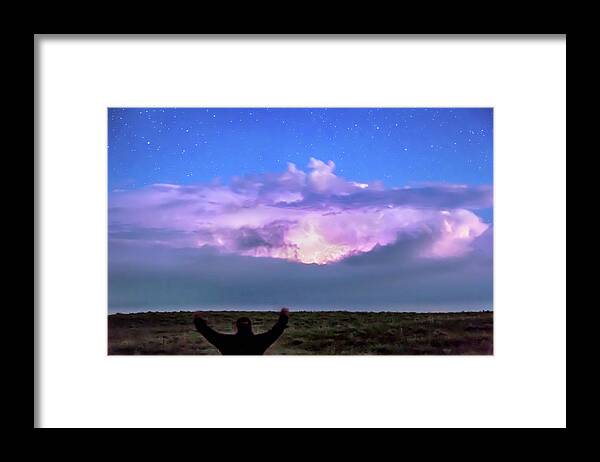 Lightning Framed Print featuring the photograph Cheering Nature On by James BO Insogna