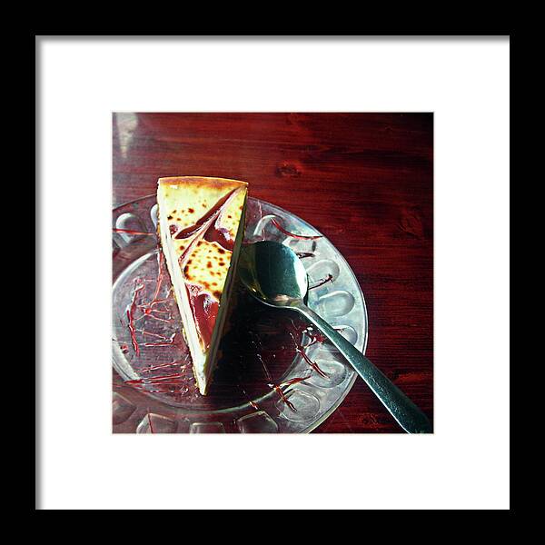 Cheesecake Framed Print featuring the photograph Cheesecake by Michael McKenzie