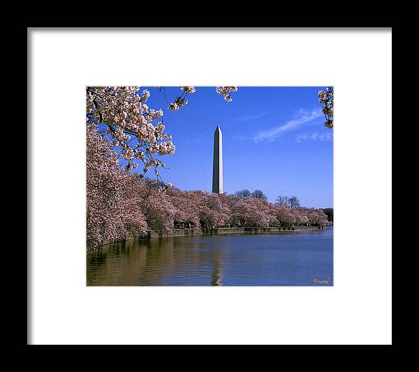 Scenic Framed Print featuring the photograph Cherry Blossoms on the Tidal Basin 15J by Gerry Gantt
