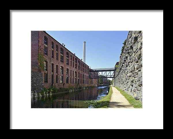 C&o Framed Print featuring the photograph Chesapeake and Ohio Canal in Georgetown Washington DC by Brendan Reals