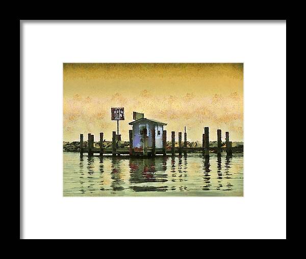 Boat Framed Print featuring the photograph Chestertown Gas Dock by Jim Proctor