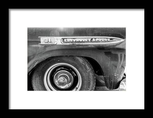 1959 Chevrolet Apache 31 Framed Print featuring the photograph Chevrolet Apache Fender by SR Green