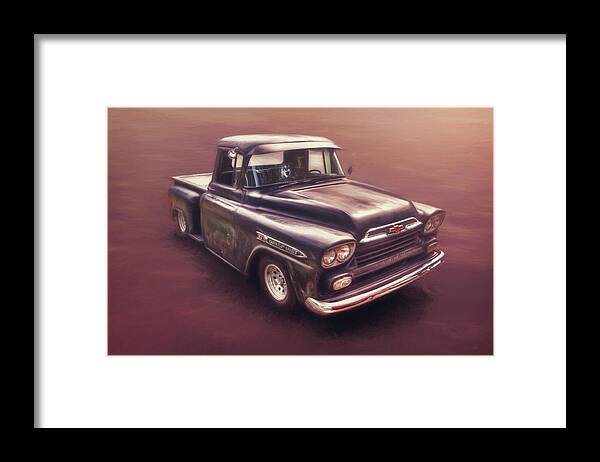 Classic Car Framed Print featuring the photograph Chevrolet Apache Pickup by Scott Norris