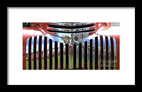 Chrome Framed Print featuring the photograph Chevrolet Grille 01 by Rick Piper Photography