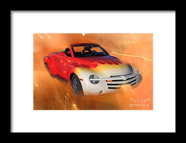 Car Framed Print featuring the photograph Chevy Charmer by Teresa Zieba