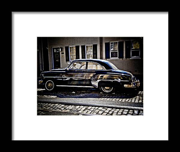 Chevy Framed Print featuring the photograph Chevy in black by Craig Perry-Ollila