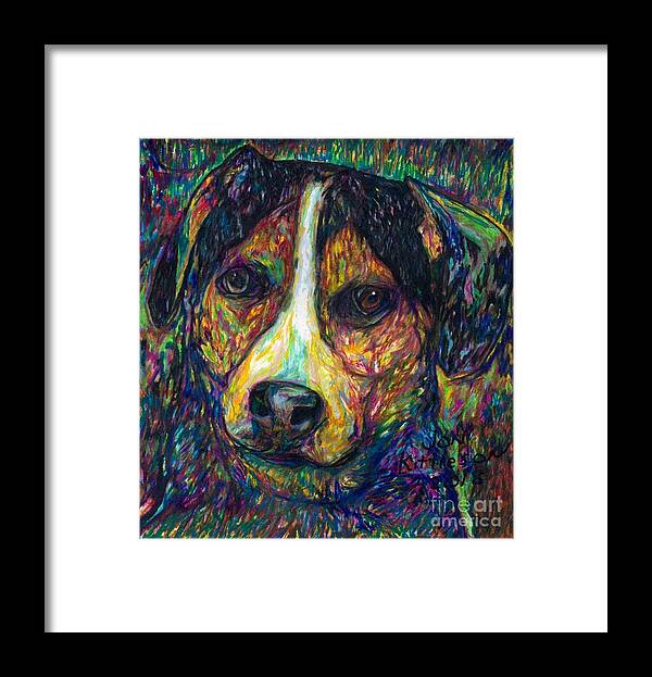 #dogs #dogsofinstagram #dog #dogstagram #puppy #doglover #dogoftheday #instadog #doglovers #doglife #pets #love #puppylove #puppies #pet #puppiesofinstagram #dogsofinsta #cute #instagram #of #petsofinstagram #dogslife #doggo #animals #ilovemydog #cats #doglove #petstagram #dogphotography #cutedogs Framed Print featuring the drawing Chewie version 1 by Jon Kittleson
