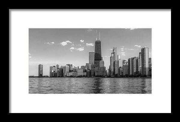 Chicago Framed Print featuring the photograph Chicago Architectural Skyline by Lev Kaytsner