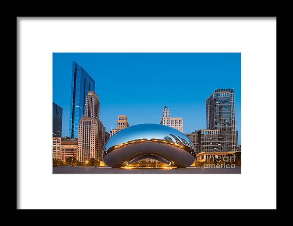 Cloud Gate Framed Print featuring the photograph Chicago Bean by Michael Ver Sprill