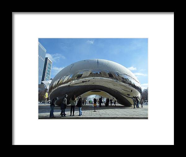 Chicago Framed Print featuring the photograph Chicago Bean by FineArtRoyal Joshua Mimbs