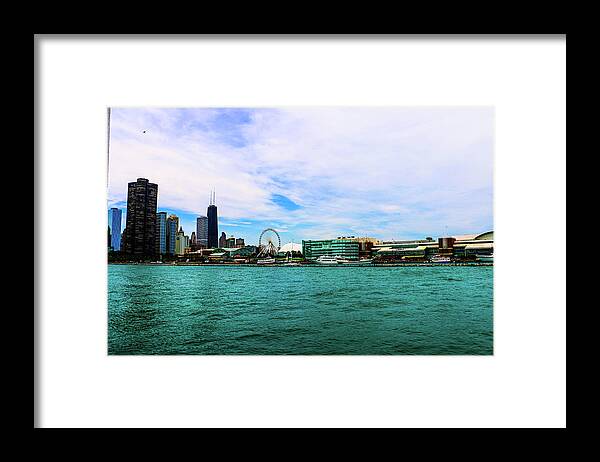 Chicago Framed Print featuring the photograph Chicago Blue by D Justin Johns
