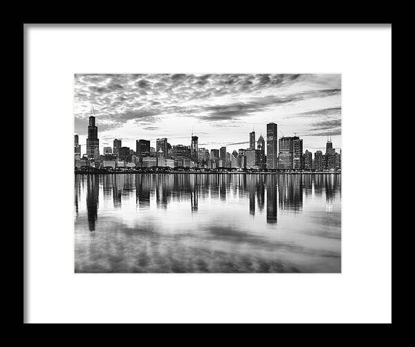 Chicago Framed Print featuring the photograph Chicago Reflection by Donald Schwartz