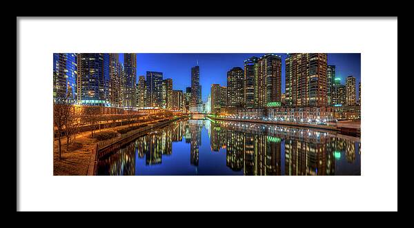 Chicago Framed Print featuring the photograph Chicago River East by Steve Gadomski