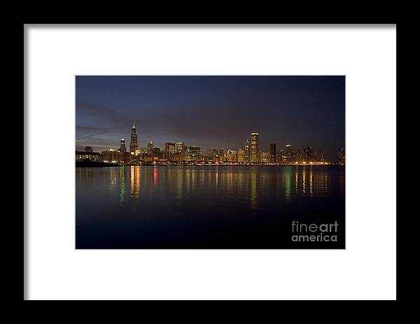 Chicago Framed Print featuring the photograph Chicago Skyline by Timothy Johnson