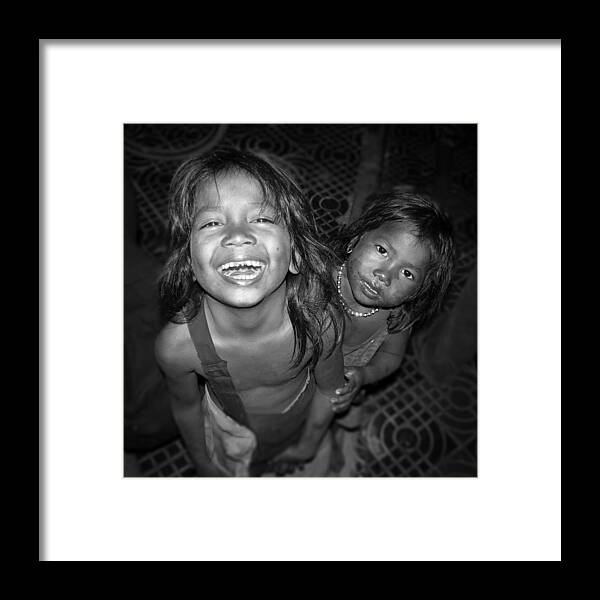 Children Framed Print featuring the photograph Children of Phnom Penh by Dusty Wynne