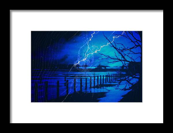 Chill Framed Print featuring the digital art Chill in the Air by Cathy Beharriell