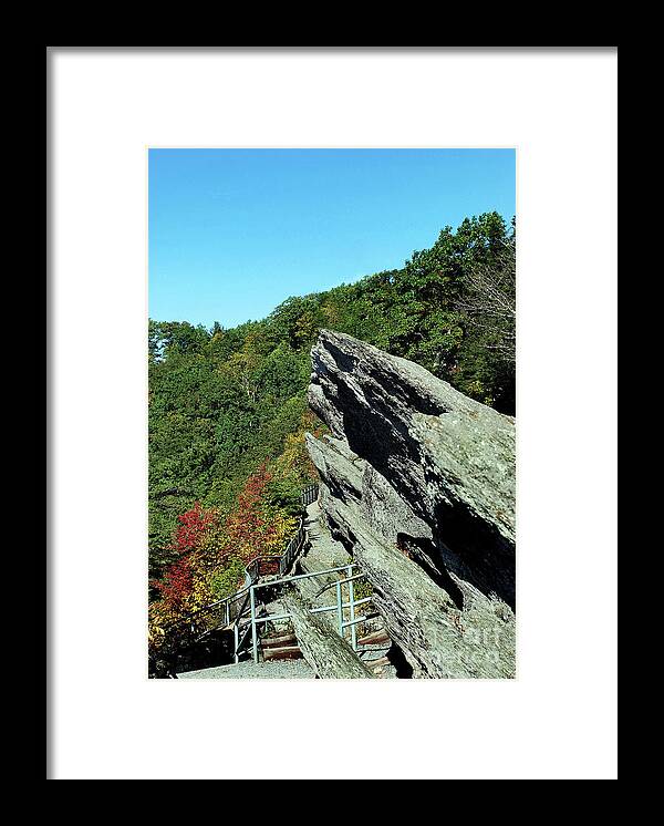 Scenic Tours Framed Print featuring the photograph Chimney Rock, Nc by Skip Willits