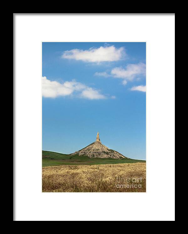 Landscape Framed Print featuring the photograph Chimney Rock Nebraska by Robert Frederick