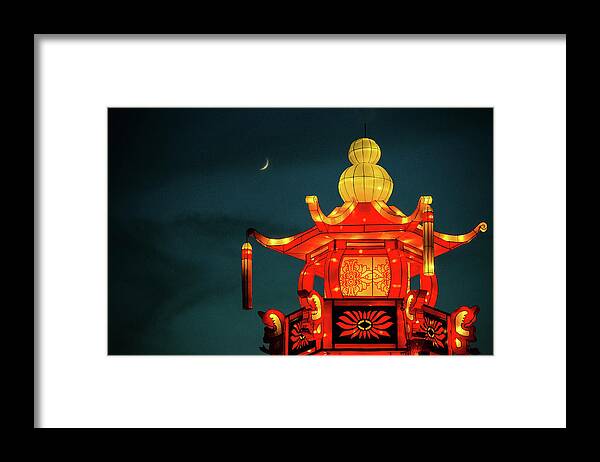  Framed Print featuring the photograph China Nights by Michael Nowotny