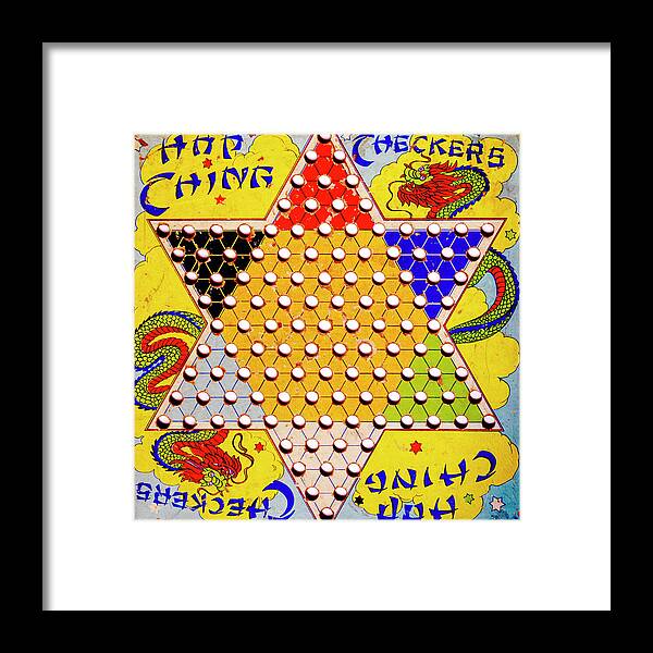 Checkers Framed Print featuring the photograph Chinese Checkers by Paul W Faust - Impressions of Light