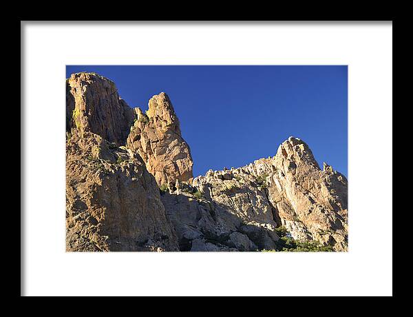 Mountain Framed Print featuring the photograph Chiricahua Cliffs by Jonathan Sabin