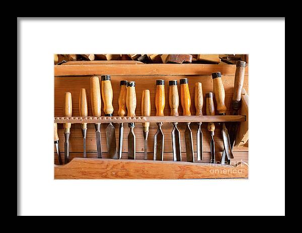 Bent's Old Fort Framed Print featuring the photograph Chisels by Jim West