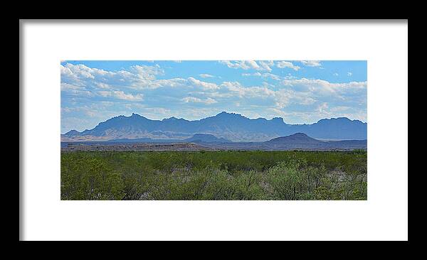 Landscape Framed Print featuring the photograph Chisos Mountains by Alan Lenk